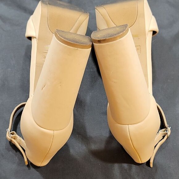 BOMBOO COMPOSED-27 PLASFORM PEEP TOE CHUNKY HEEL LADIES SANDAL - Picture 15 of 15